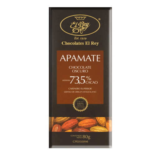CHOCOLATE OSCURO APAMATE 73.50 EL REY 80GR SEGOMARKET