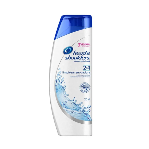 SHAMPOO HEAD SHOULDERS 2 EN 1 LIMPIEZA RENOVADORA 375ML SEGOMARKET